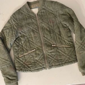 Anthropologie Quilted Bomber jacket